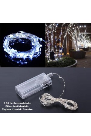 Sl-1036 – 3 Meter weiße Feen-LED-Dekorationsleuchte, weiße dekorative Lampe, Weihnachtskiefer, Zuhause dekoriert - 7