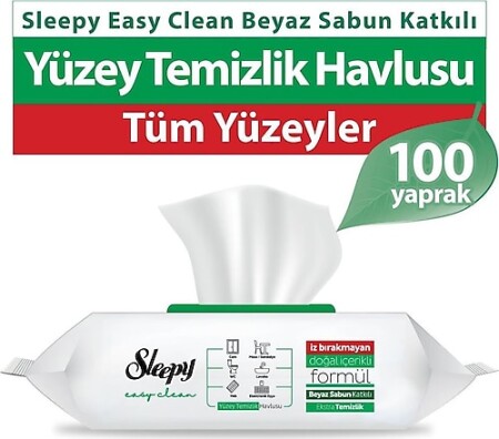 SLEEPY YER TEMIZLIK HAVLUSU YESIL ACTIE - 1