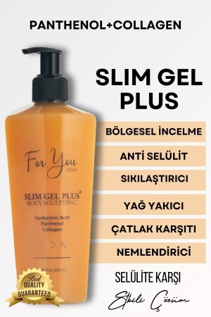 Slim Gel Plus Kollagen-Gel – Straffend – Dehnungsstreifen-Pflege – Anti-Cellulite-Gel - 2