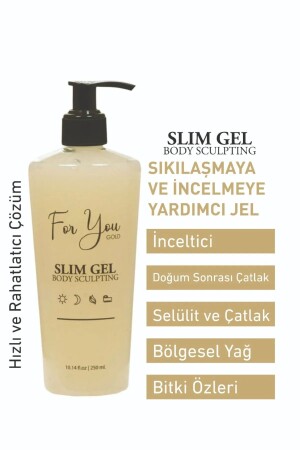 Slim Jel Bölgesel İncelme-Çatlak Karşıtı Ve Selülit Kremi - Sıkılaştırıcı- - 6