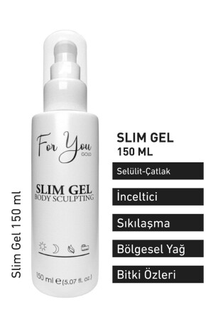 Slim Jel İnceltici - Sıkılaştırıcı-Yağ Yakıcı–Bölgesel İncelme-Çatlak Karşıtı ve Selülit Kremi 150ml - 1