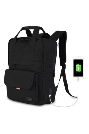 Smart Bag Smart Laptop-Rucksack mit USB-Ladeanschluss 1205 Schwarz - 3