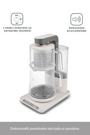 Smart Royaltea Plus 2 in 1 automatische Tee- und türkische Kaffeemaschine, weiß - 7