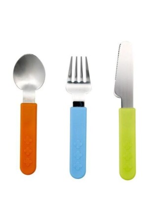 Smaska ​​​​3-teiliges Kinder-Gabel-Löffel-Messer-Set BRBN-SMASKA-CATALBICAKSETI - 4