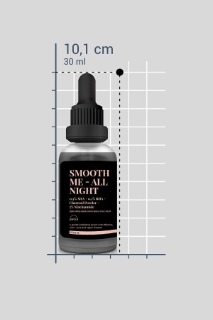 SMOOTH ME ALL NIGHT – Glättendes und revitalisierendes Serum für fettige Haut mit Aktivkohle (30 ml) - 7