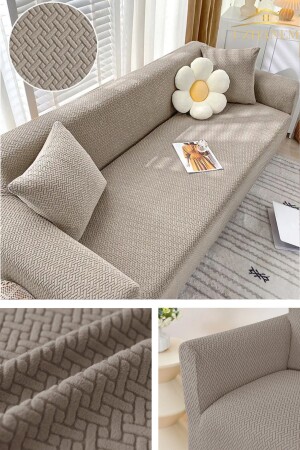 Sofabezug, Sofabezug, 1 Stück, Lycra, hochwertig, für 3-Sitzer-Sofa - 1