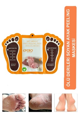 Soft Miracle Foot Peeling Pack - Ayak Soyucu Çorap Ölü Derileri Soyan Ayak Çorabı Peeling Maskesi eferoayakmaske - 3