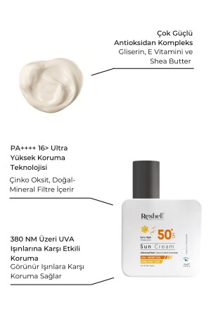 Sonnencreme für das Gesicht, LSF 50, hoher UVA-UVB-Schutz, 100 ml - 4