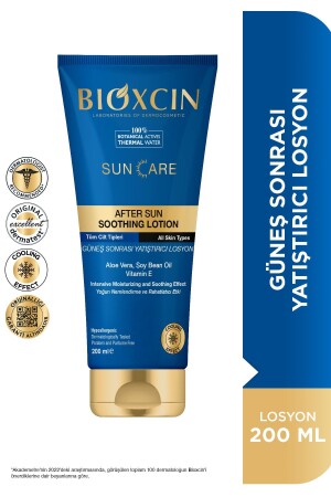 Sonnenpflege After Sun Cream 200 ml – Beruhigende, feuchtigkeitsspendende, schützende Aloe Vera Sojaöl Vitamin E 8680512632870 - 1