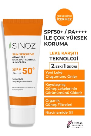 Sonnenschutzcreme für das Gesicht mit Lichtschutzfaktor 50, Anti-Makel-Aufhellungseffekt und Niacinamid, 50 ml - 3