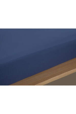 Spannbettlaken für Einzelbett, Baumwolle, 100 x 200 cm, Mitternachtsblau, TYC00043653216 - 4