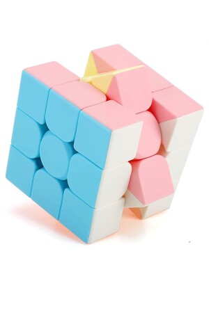 Speed Cupe Rubik Küp Zeka Küpü 3x3 Pastel Renkler Hız Küpü-Fidget Oyuncak Seyahat Zeka Oyunu - 6