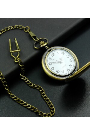 Spezielle Taschenuhr mit Holzbox und Kette zum Vatertag A152655 - 6