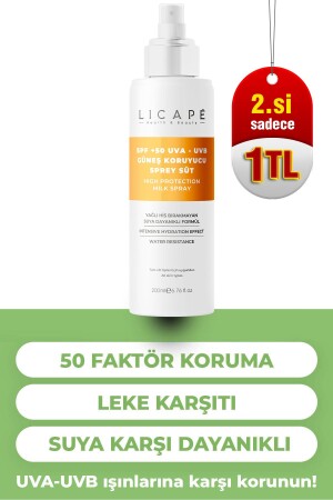 SPF 50 Faktor Uva – Uvb Sonnenschutz-Sprühmilch, 200 ml - 3