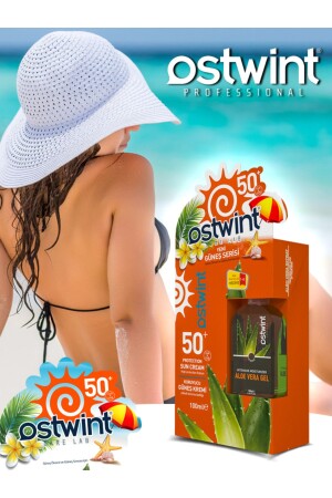 Spf 50- Güneş Kremi 100 Ml E Vitaminli - Aloe Vera Jel 100 Ml - 3