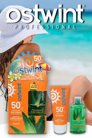 Spf 50- Güneş Kremi 100 Ml E Vitaminli - Aloe Vera Jel 100 Ml - 7