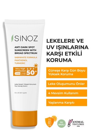 Spf 50 Leke Karşıtı Yüksek Koruyucu Yüz Güneş Kremi 50 ml Normal Ve Kuru Ciltler Için - 3