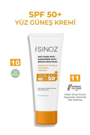 Spf 50 Leke Karşıtı Yüksek Koruyucu Yüz Güneş Kremi 50 ml Normal Ve Kuru Ciltler Için - 7