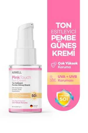 Spf 50- Pink Touch Ton Eşitleyici Pembe Yüz Güneş Kremi 60 ml PGK1 - 1