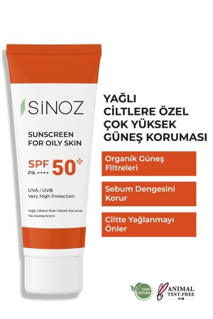 Spf 50 Sebum Dengeleyici Aydınlatıcı Yüksek Koruma Yüz Güneş Kremi 50 ml Karma Yağlı Ciltler Için - 3