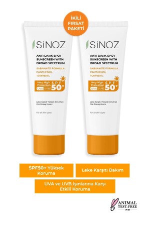 Spf 50- Yüz Güneş Kremi - Normal Ve Kuru Ciltler Için Günlük Kullanım (2 X 50 Ml) - 1