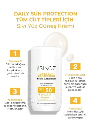 Spf50 Günlük Kullanım Sıvı Yüz Güneş Kremi - Yeni Nesil Güneş Filtreleri Ile Hibrit Formül 50ml - 4