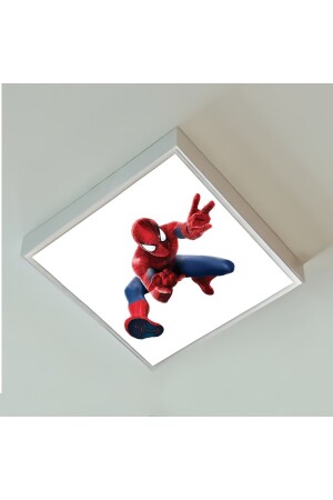 Spider Man Çocuk Odası Led Avize- 42w 60cmx60cm Beyaz Işık GP-2067-Spiderman-05 - 9