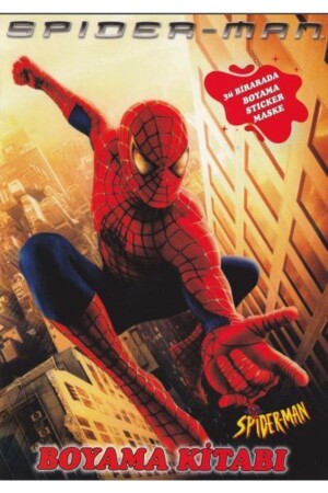 Spiderman 3-in-1-Aktivitätsbuch, Malbuch + Maske + Aufkleber - 1