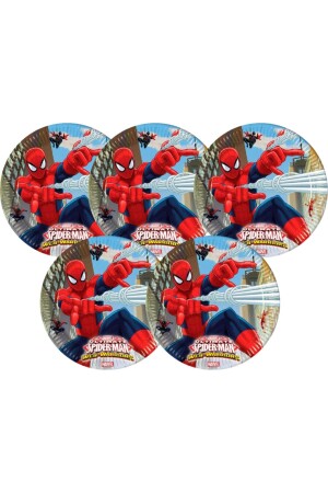 Spiderman Afişli Örümcek Adam 8 Kişilik Doğum Günü Set Pasta Süsü Dahil - 6