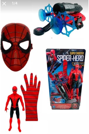 Spiderman Arrow Throwing Web-Wurfhandschuhe und Maske TYC00843839432 - 2