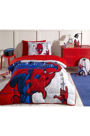 Spiderman Blue City Single Disney lizenziertes elastisches Spannbettlaken für Kinder - 5