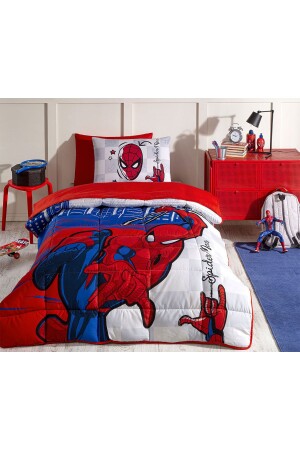 Spiderman Blue City Single Disney lizenziertes elastisches Spannbettlaken für Kinder - 6