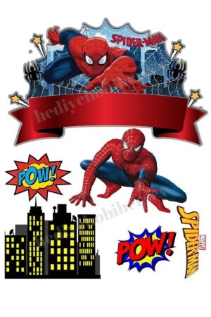 Spiderman-Esspapier – Kuchenbild – Keksdruck – Reispapier-Kuchenkeksdruck - 1