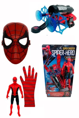 Spiderman Örümcek Adam Ok Atan Ağ Fırlatan Eldiven Ve Maske Set - 2