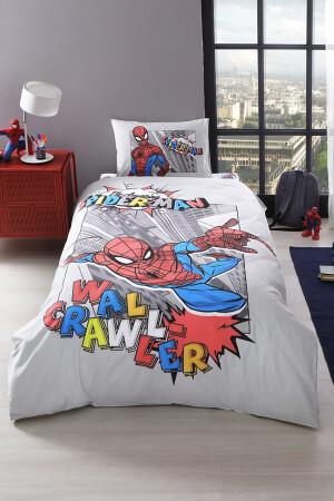 Spiderman Wall Single Disney lizenziertes elastisches Spannbettlaken-Kinderbettbezug-Set ST20918 - 3