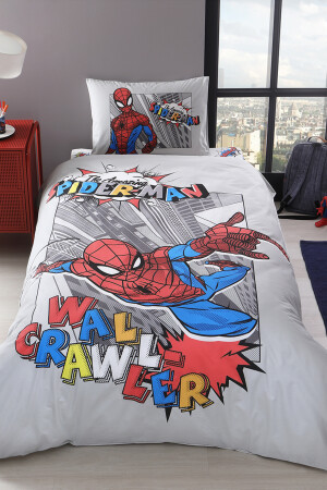 Spiderman Wall Tek Kişilik Disney Lisanslı Lastikli Fitted Çarşaf Çocuk Nevresim Takımı ST20918 - 4