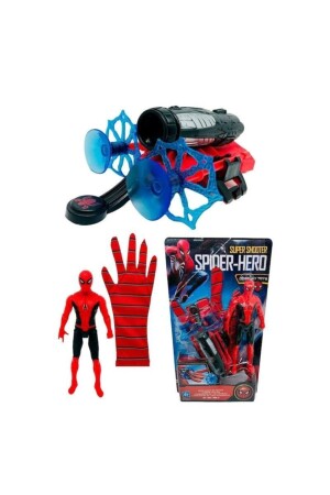 Spiderman Web-Wurfpfeil-Wurfhandschuhe mit Saugnapf, beleuchtetes Figurenspielzeug - 3