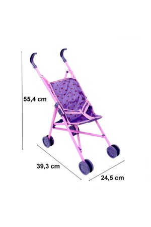 Spielzeug faltbarer Kinderwagen Spielzeug Kinderwagen rosa EO2002pink - 4