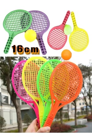 Spielzeug-Set mit 10 Plastikschlägern, Zeugnis, Geschenk, Vorschulgeschenk, 16 cm Mini-Tennisschläger, HYD-8945828-5358 - 2