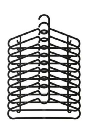 Spruttig Schwarzer 10-teiliger Kunststoff-Kleiderbügel - 4