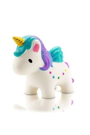 Squishy Boynuzlu At Unicorn 13.5cm Sukuşi Oyuncak - 1