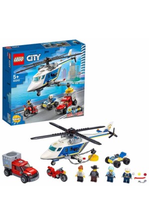 Stadtpolizei-Helikopter-Verfolgungsjagd 60243 – Kreatives Spielzeug-Bauset für Kinder, die Fahrzeuge lieben KRNS012253 - 2