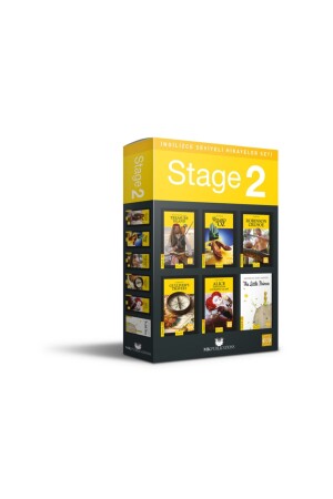 Stage-2 Ingilizce Hikaye Seti 6 Kitap Karekod Dinlemeli STAGE 2 KUTU SET - 1