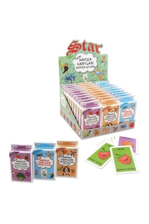 Star Hafıza Kartları Eşleştirme Eşini Bul Oyunu 3'lü Set dop6384529igo - 2