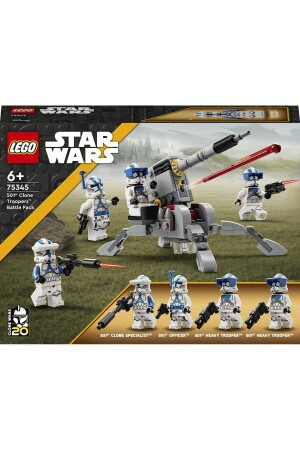 ® Star Wars™ 501. Clone Troopers Battle Pack 75345 – Bauset für Kinder ab 6 Jahren (119 Teile) DFN75345 - 5