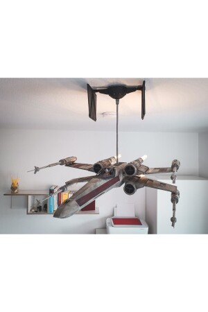 Star Wars X Wing Uzay Gemisi Dekor Futuristic Avize (AMPÜL DAHİL 120 CM BOY) TRNSYDHWJ369919 - 4