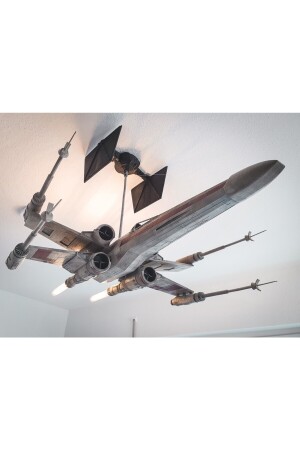 Star Wars X Wing Uzay Gemisi Dekor Futuristic Avize (AMPÜL DAHİL 120 CM BOY) TRNSYDHWJ369919 - 5