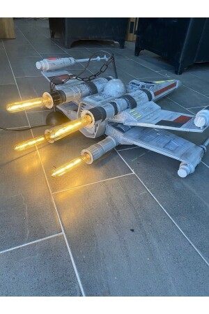 Star Wars X Wing Uzay Gemisi Dekor Futuristic Avize (AMPÜL DAHİL 120 CM BOY) TRNSYDHWJ369919 - 6