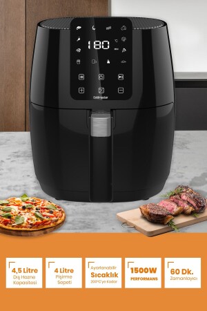 Starblack 21 Parça Airfryer Sıcak Hava Fritöz Avantajlı Elektronik Evlilik Paketi Mutfak Çeyiz Seti BY-5738 - 4