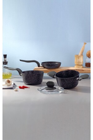 Starry 4-teiliges Mini-Granit-Kochgeschirr-Set 746EML00002 - 2